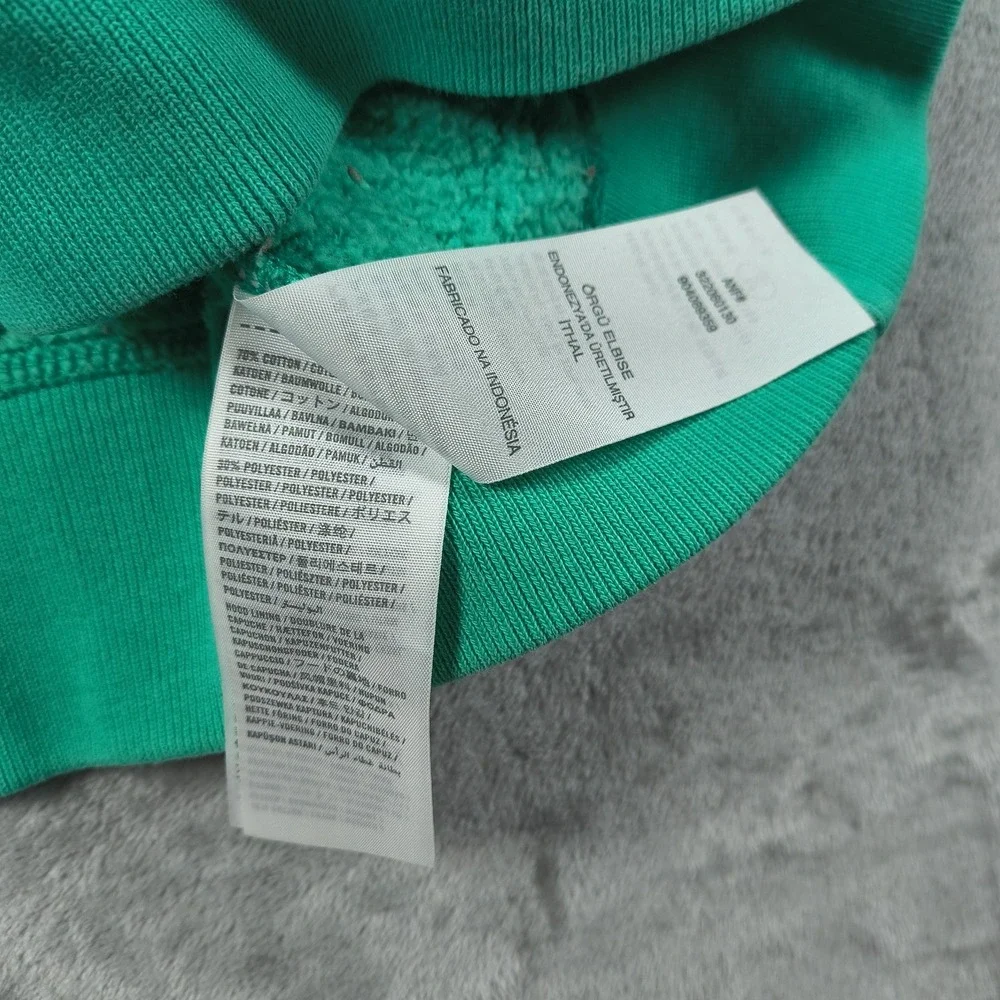 Hollister Hoodie Men Medium Green Hawaiian Surf Tour 22 Embroidered Pullover Y2K - Picture 8 of 11